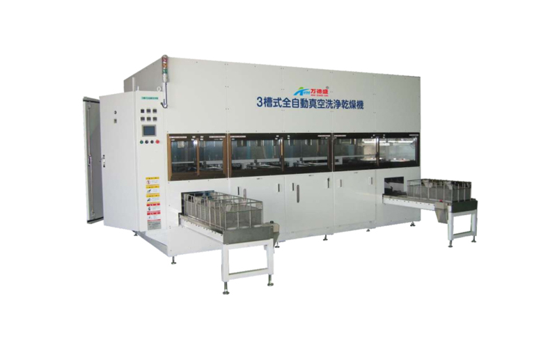 XWDS-35833CV Three station hydrocarbon vacuum ultrasonic cleaning machine